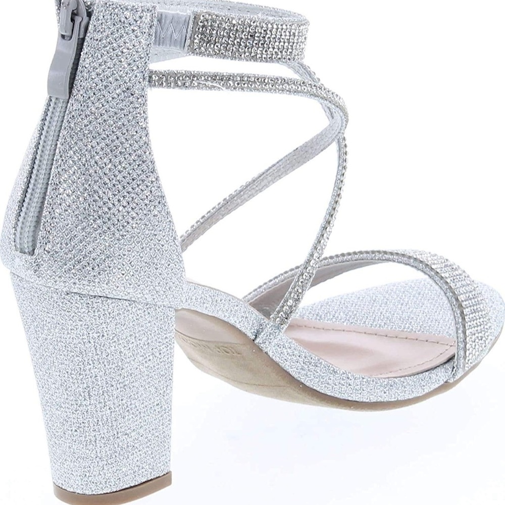 *NEW‎ IN BOX* TOP Moda Women's Formal Rhinestone High Heel Sandal Ankle Strap - Picture 3 of 6